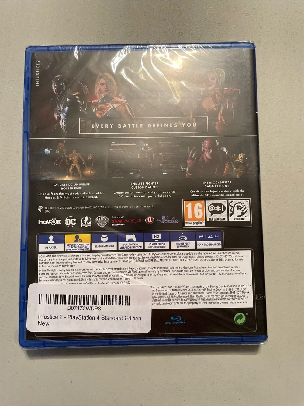 PS4 Injustice 2 Video Game - New
